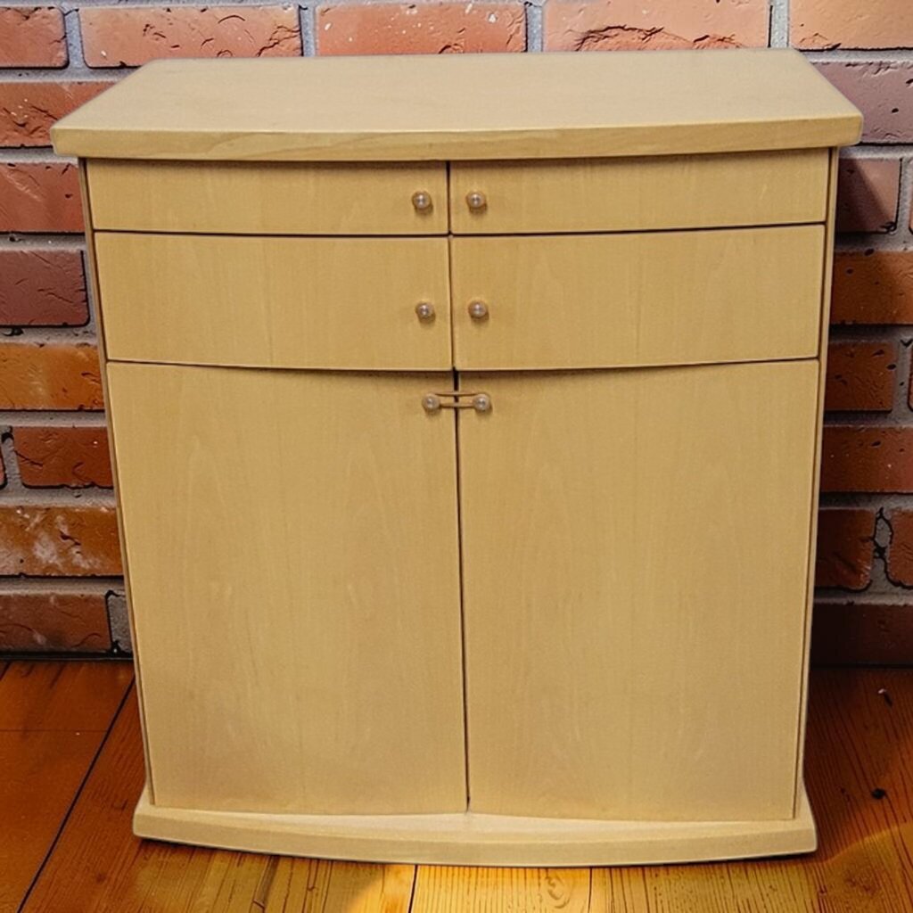 8274 Contemporary Blonde SIdeboard Used ~ FURNITURE