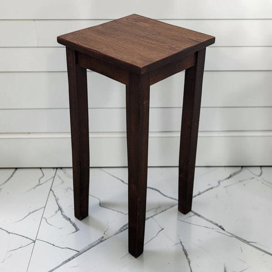 8280 Contemporary Dark-Stained Tapered Leg Plant #Stand Used ~ FURNITURE