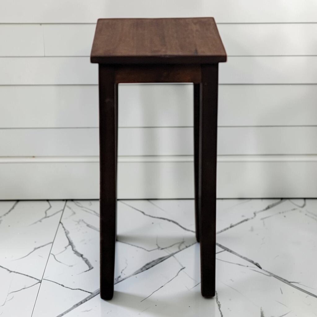 8280 Contemporary Dark-Stained Tapered Leg Plant #Stand
