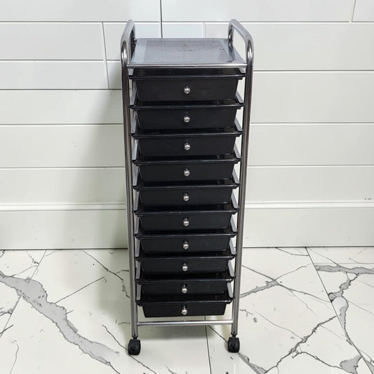 8282 10-Drawer Rolling Storage Cart Used ~ FURNITURE