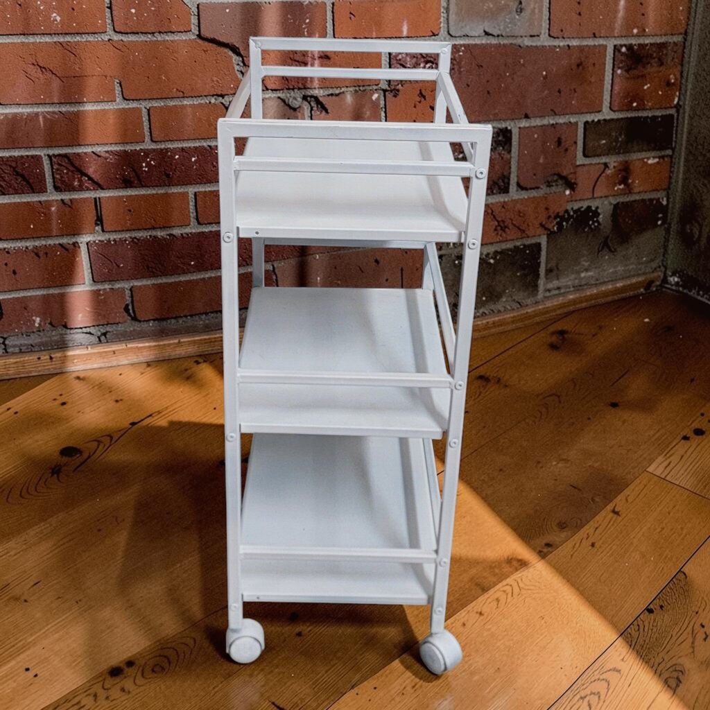 8289 White Metal Rolling #Cart