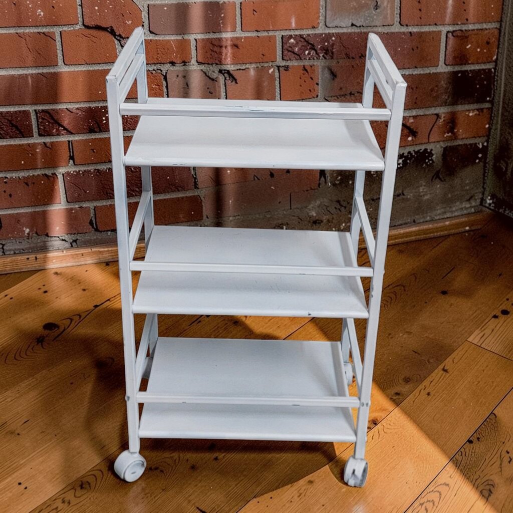 8289 White Metal Rolling #Cart