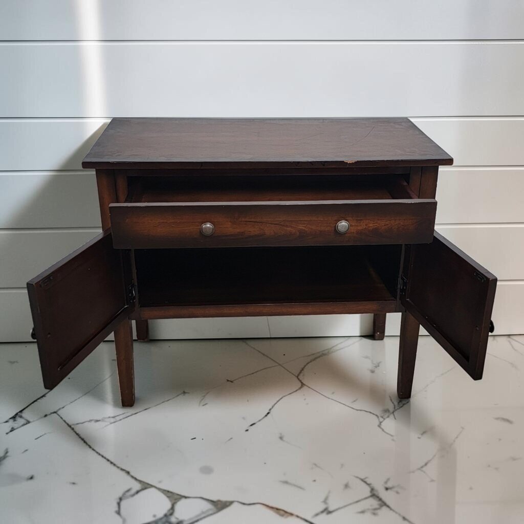 8292 Dark Wood Transitional Console Cabinet ~ FURNITURE