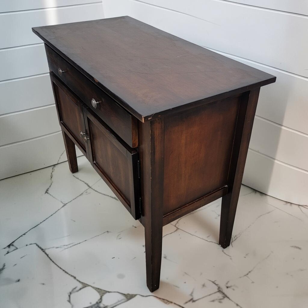 8292 Dark Wood Transitional Console Cabinet ~ FURNITURE
