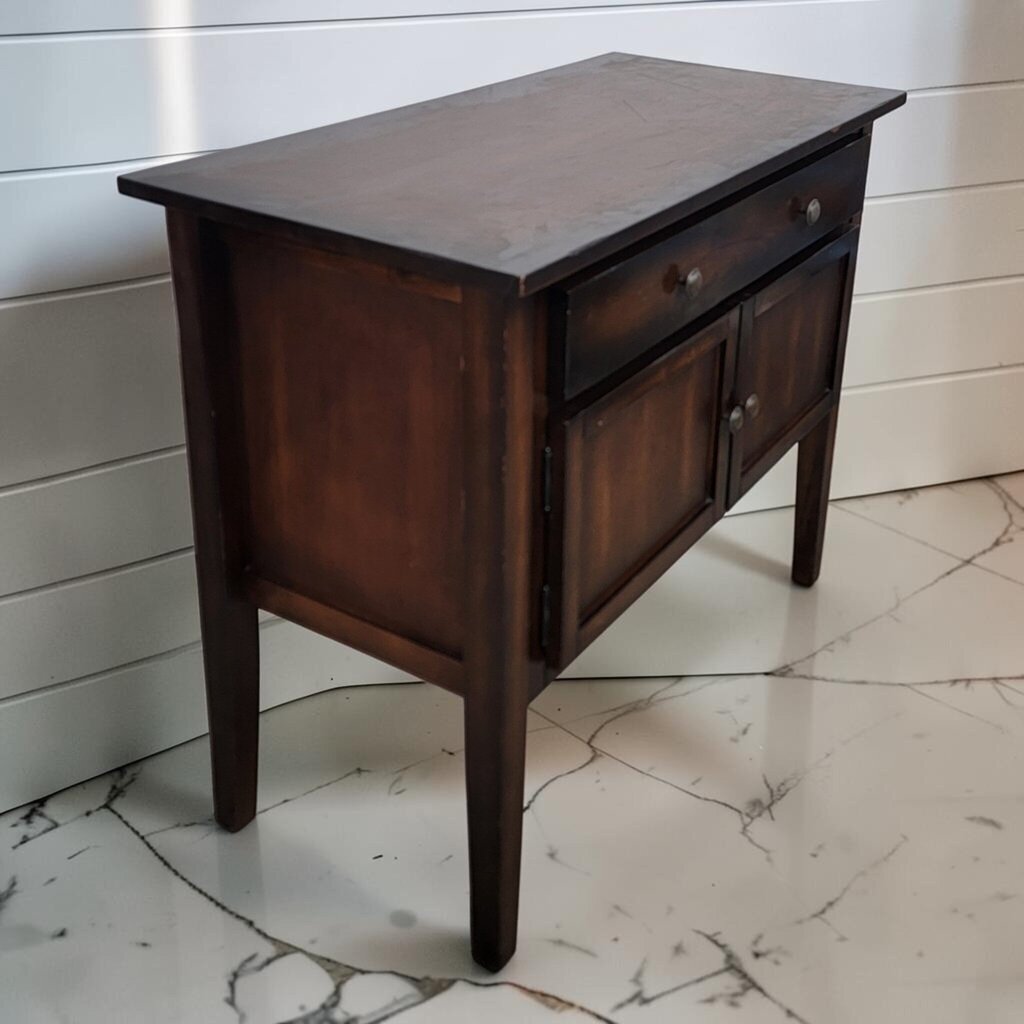 8292 Dark Wood Transitional Console Cabinet ~ FURNITURE