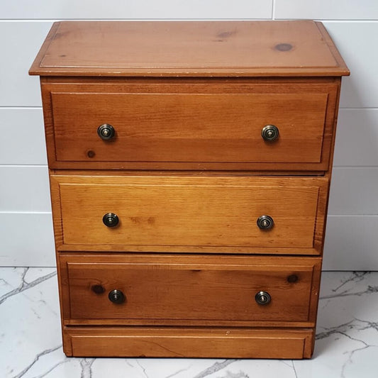 8309 Pine 3-Drawer Accent Chest Used ~ FURNITURE