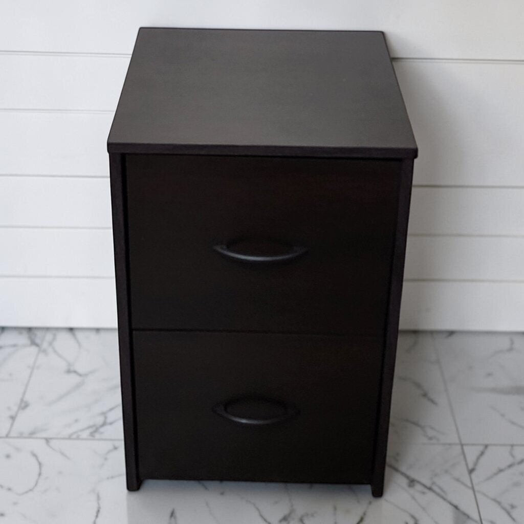 8310 Black 2 Drawer Filing Cabinet