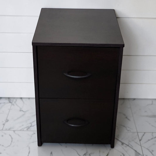 8310 Black 2 Drawer Filing Cabinet Used ~ FURNITURE