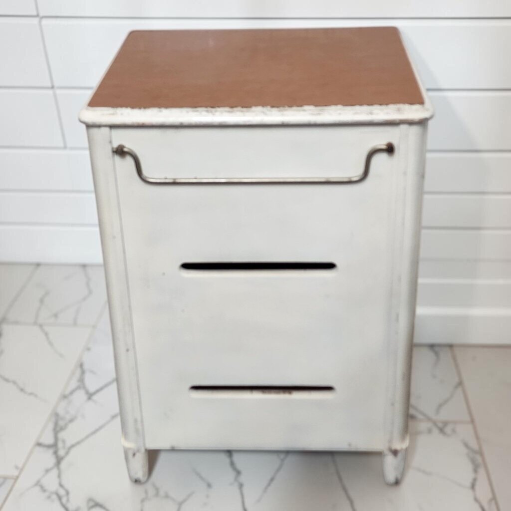 8315 Vintage Distressed Industrial Medical Bedside Cabinet