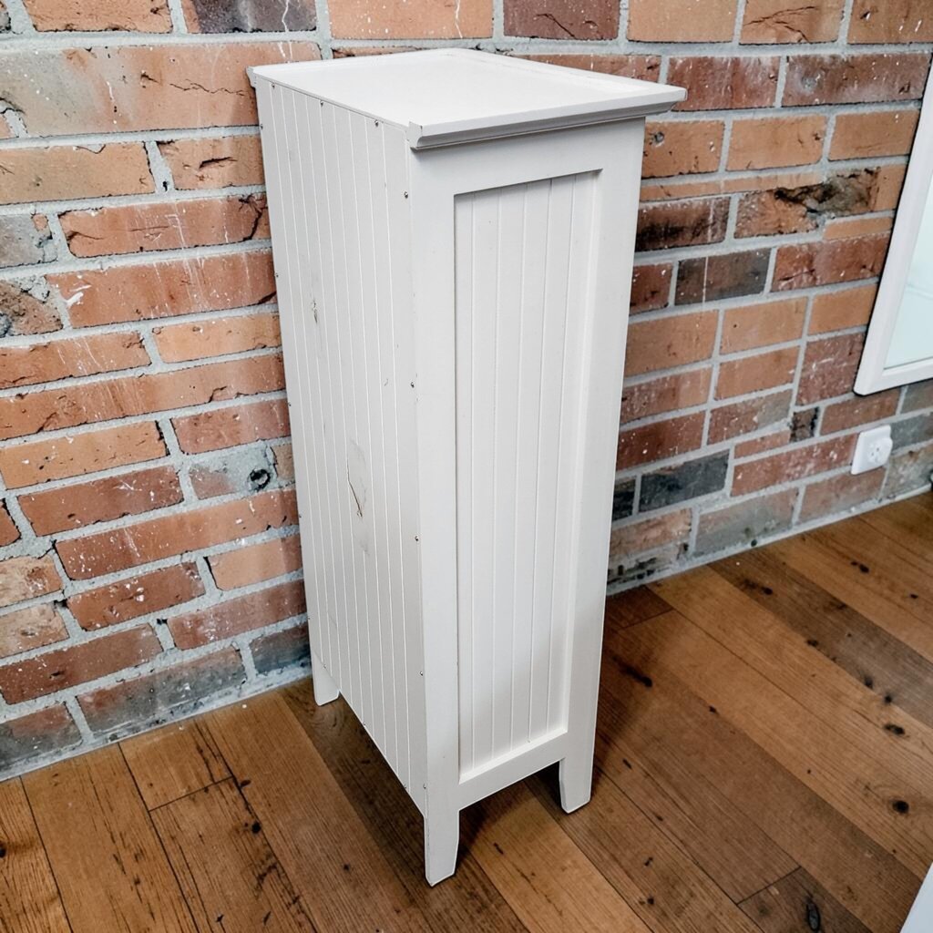 8320 Contemporary Scalloped Glass-Front Curio Cabinet