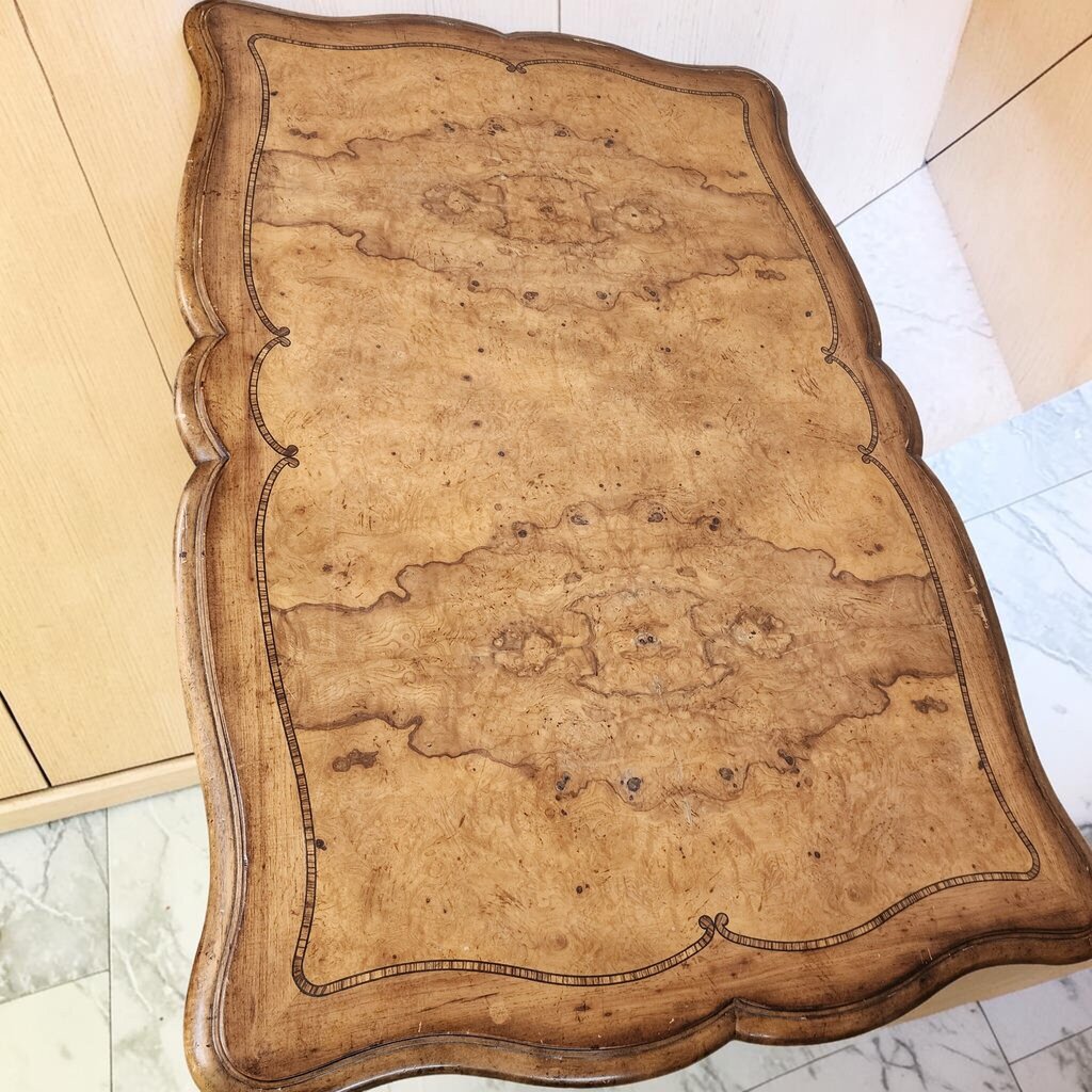 8322 Thomasville French Provincial Style Burl Wood Coffee #Table with Drawers ~ FURNITURE