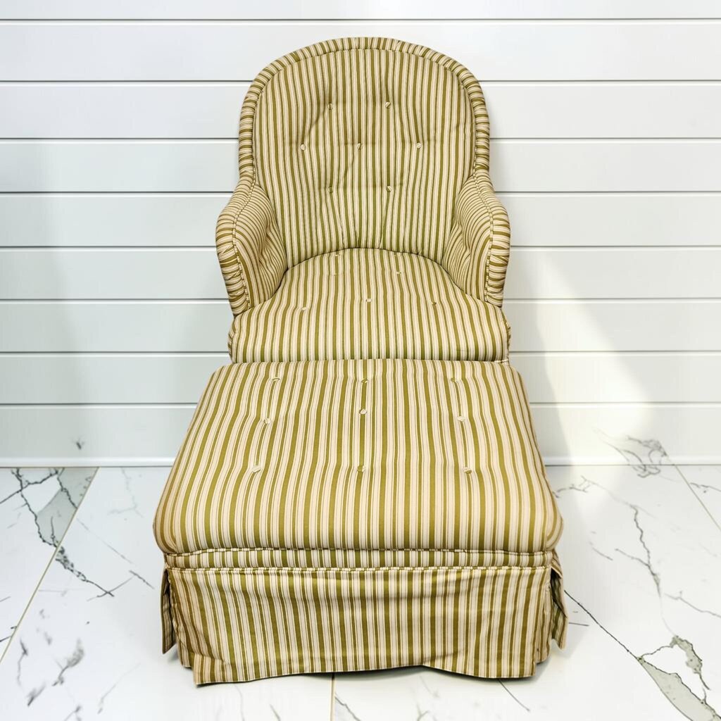 8344 Traditional Button-Tufted Lounge #Chair and Ottoman Set