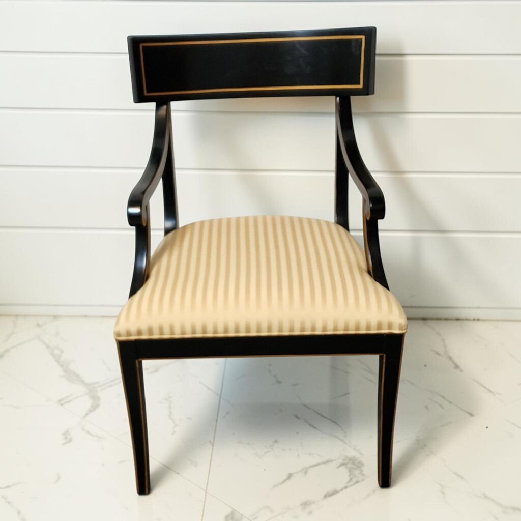 8345 Hickory Black Lacquered Chair