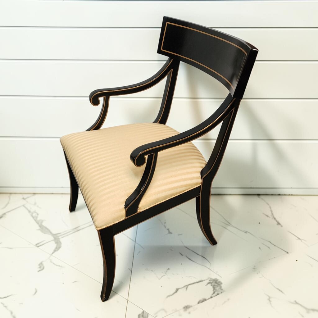 8345 Hickory Black Lacquered Chair