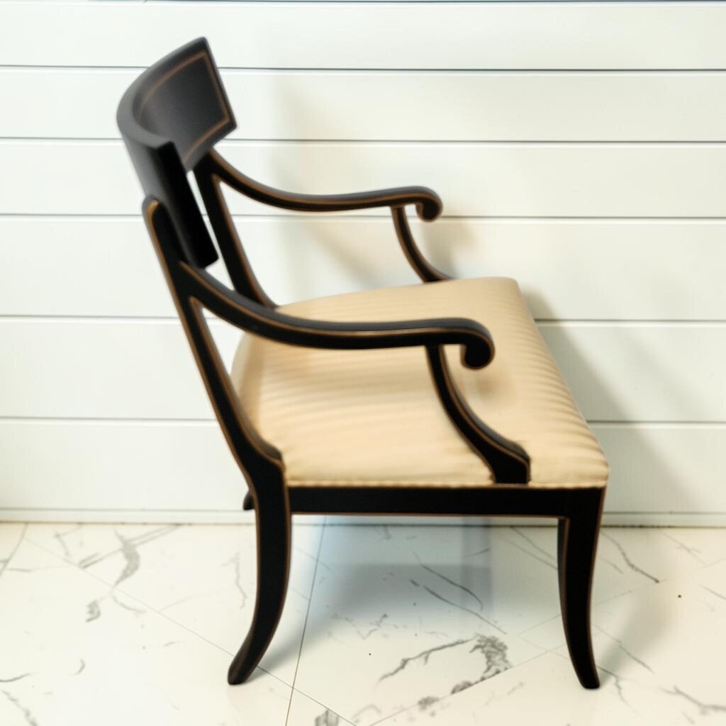 8345 Hickory Black Lacquered Chair