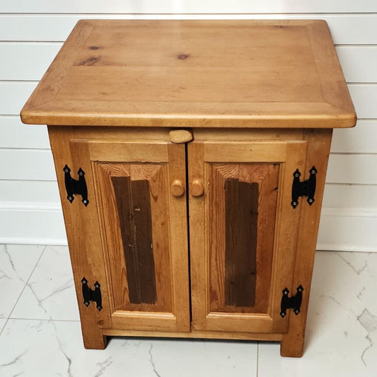 8365 Rustic Pine and Birch Bark Accent Cabinet