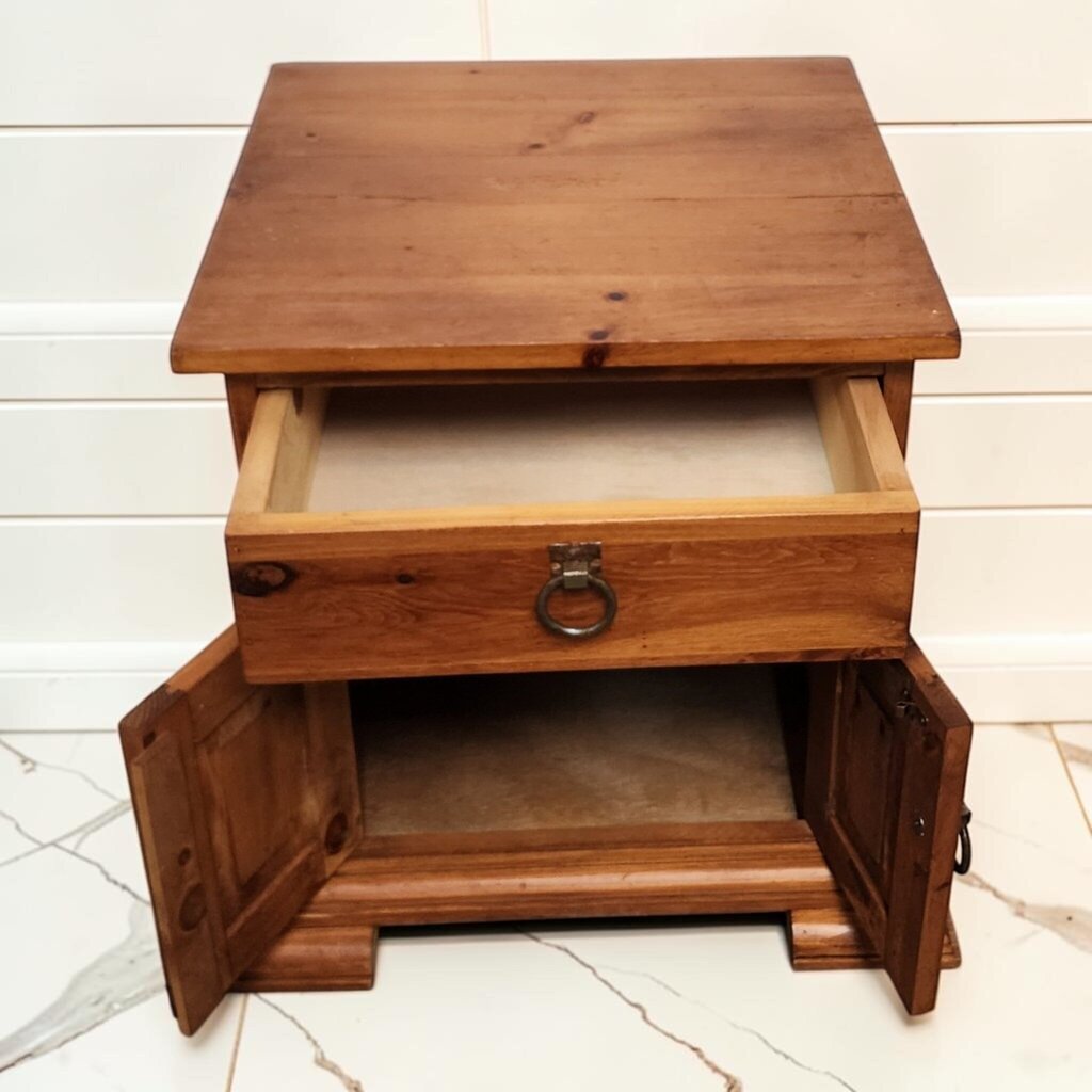 8380 Rustic Wooden Mexican Nightstand ~ FURNITURE