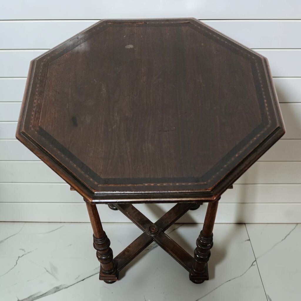 8386 Late 19th Century Renaissance Revival Octagonal Side #Table
