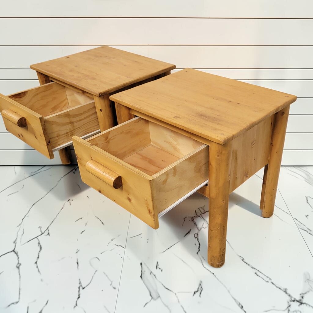 8394-8395 Contemporary Rustic Pine Nightstand ~ FURNITURE