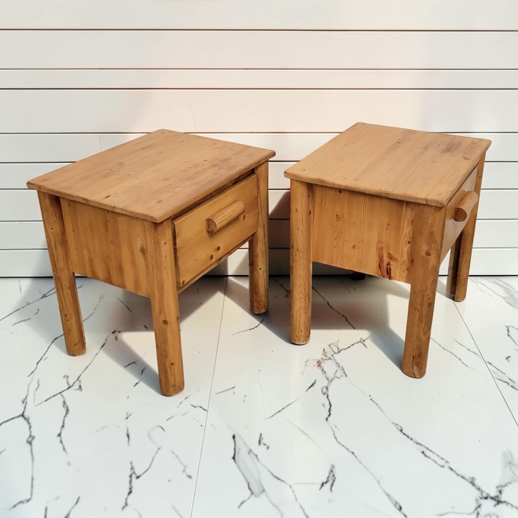 8394-8395 Contemporary Rustic Pine Nightstand ~ FURNITURE
