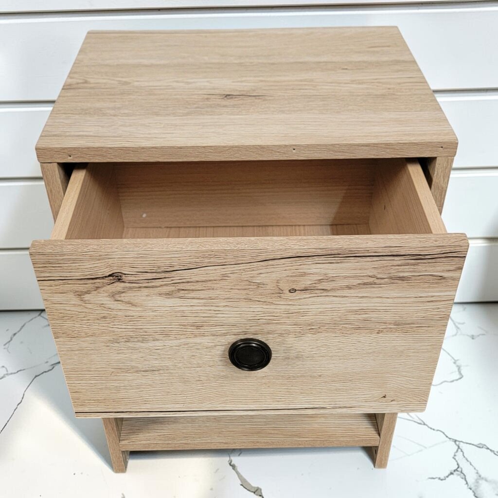 8410 Faux Barnwood Nightstand with Drawer
