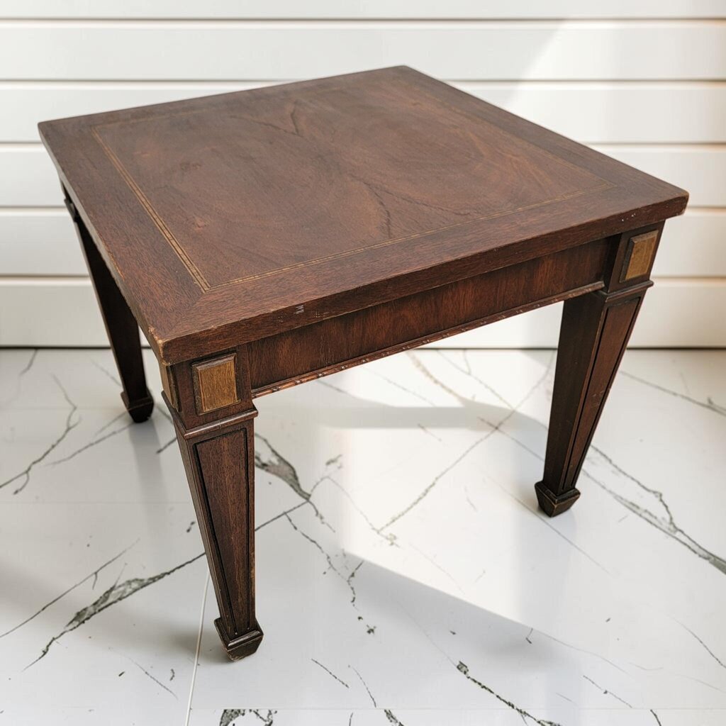 8411 Neoclassical Revival Fluted Leg Side #Table