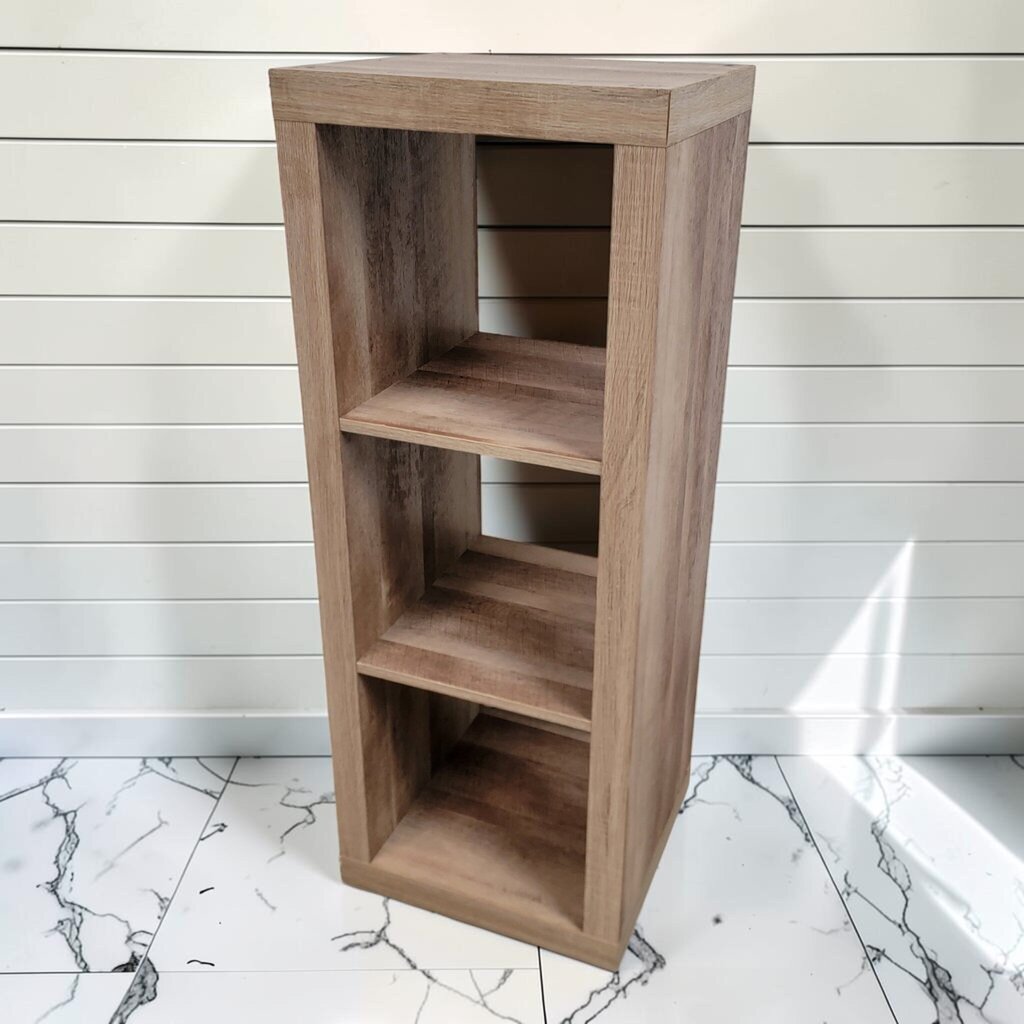 8413 3-Cube Vertical Wood-Grain #Storage Unit