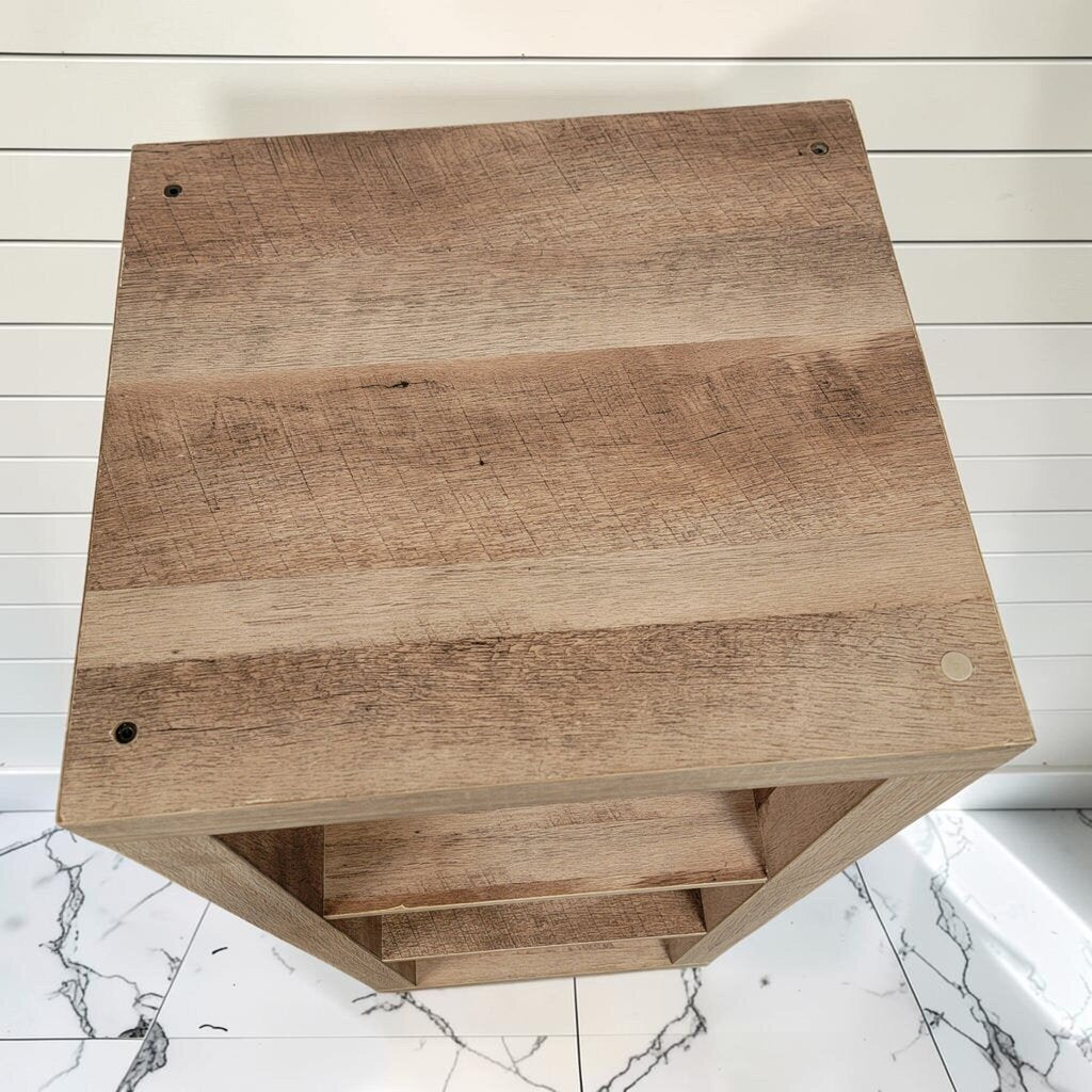 8413 3-Cube Vertical Wood-Grain #Storage Unit