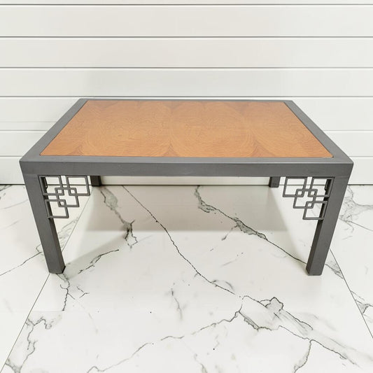 8415 Mid- Century Modern Chinoiserie Fretwork Coffee #Table