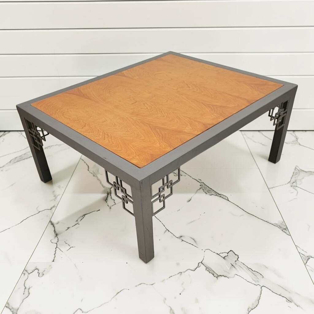 8415 Mid- Century Modern Chinoiserie Fretwork Coffee #Table ~ FURNITURE