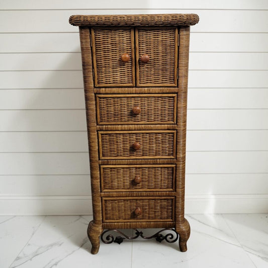 8416 Natural Wicker Lingerie and Jewelry #Chest