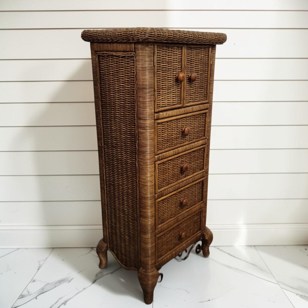 8416 Natural Wicker Lingerie and Jewelry #Chest
