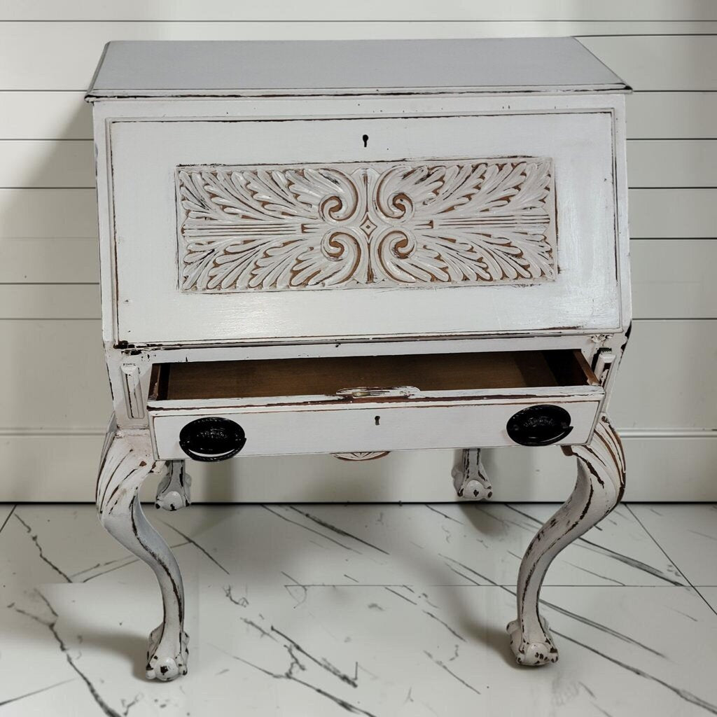 8417 Vintage Queen Anne Secretary #Desk
