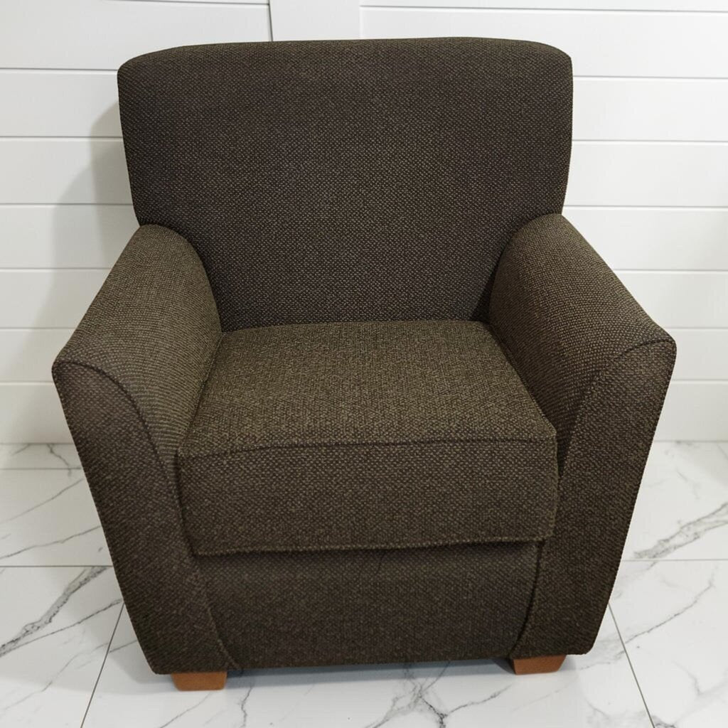 8423 Olive Green Tweed Club #Chair
