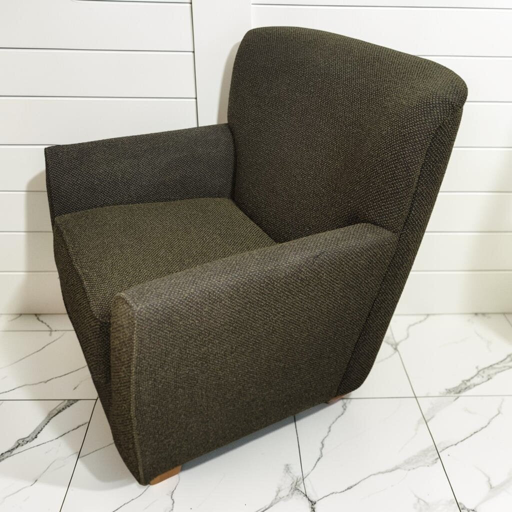 8423 Olive Green Tweed Club #Chair