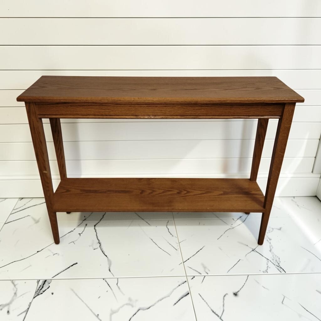 8425 Tapered Leg Red Oak Console #Table