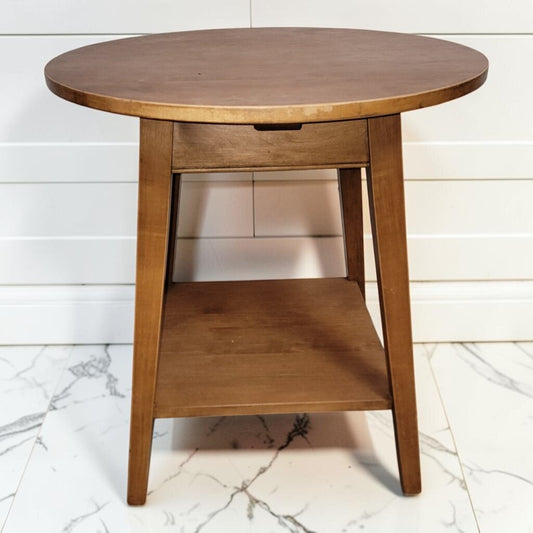 8428 Contemporary Mid-Century Modern Style Round Side Table