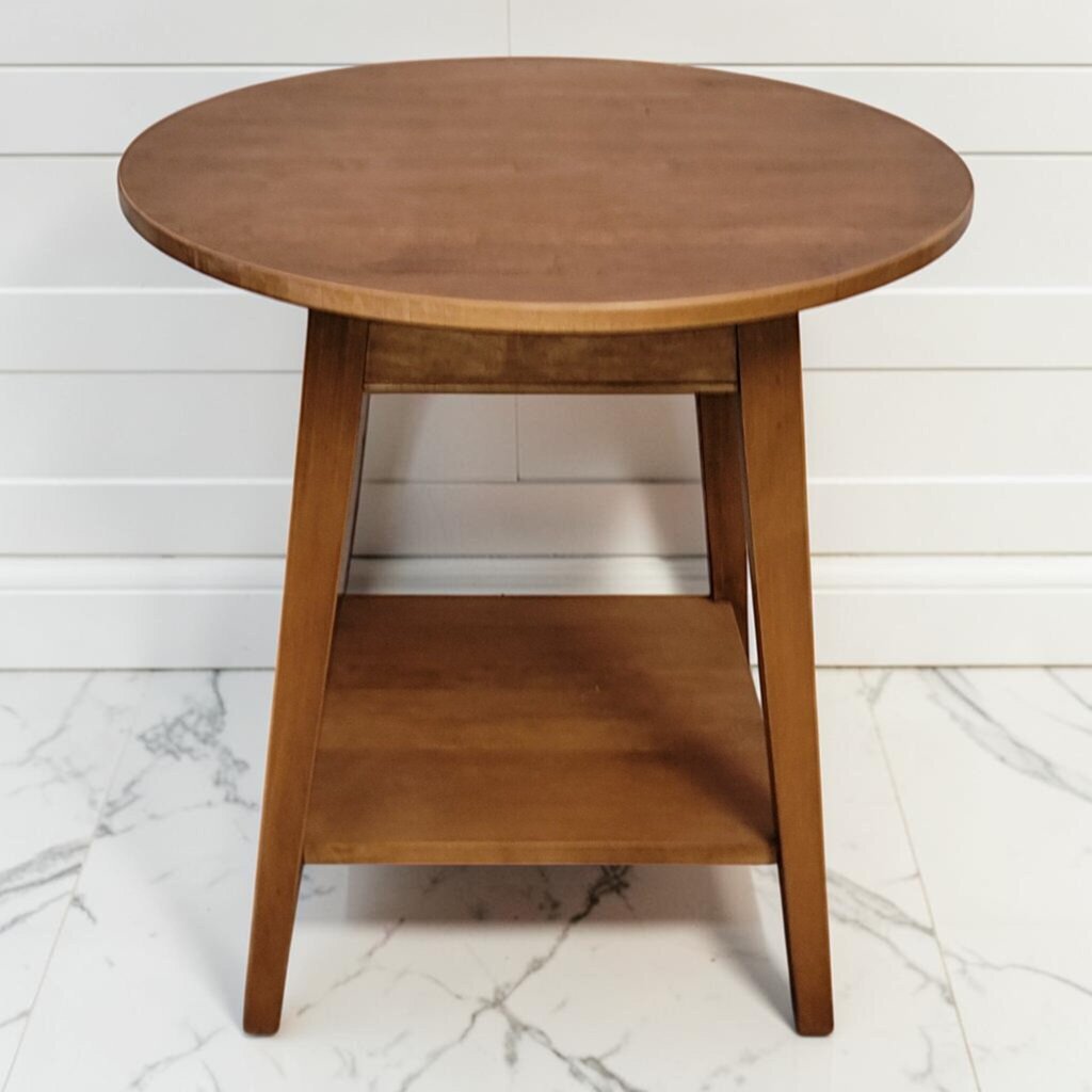 8428 Contemporary Mid-Century Modern Style Round Side Table