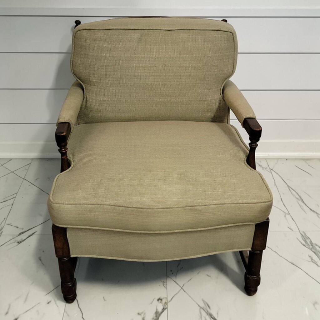 8433 Mid-Century Early American Colonial Revival Lounge #Chair Used ~ FURNITURE