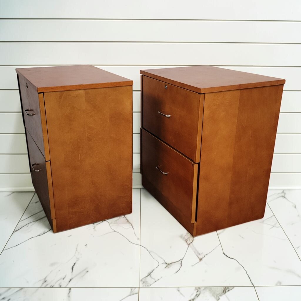 8446-8447 Contemporary Two-Drawer Lateral Filing Cabinets ~ FURNITURE