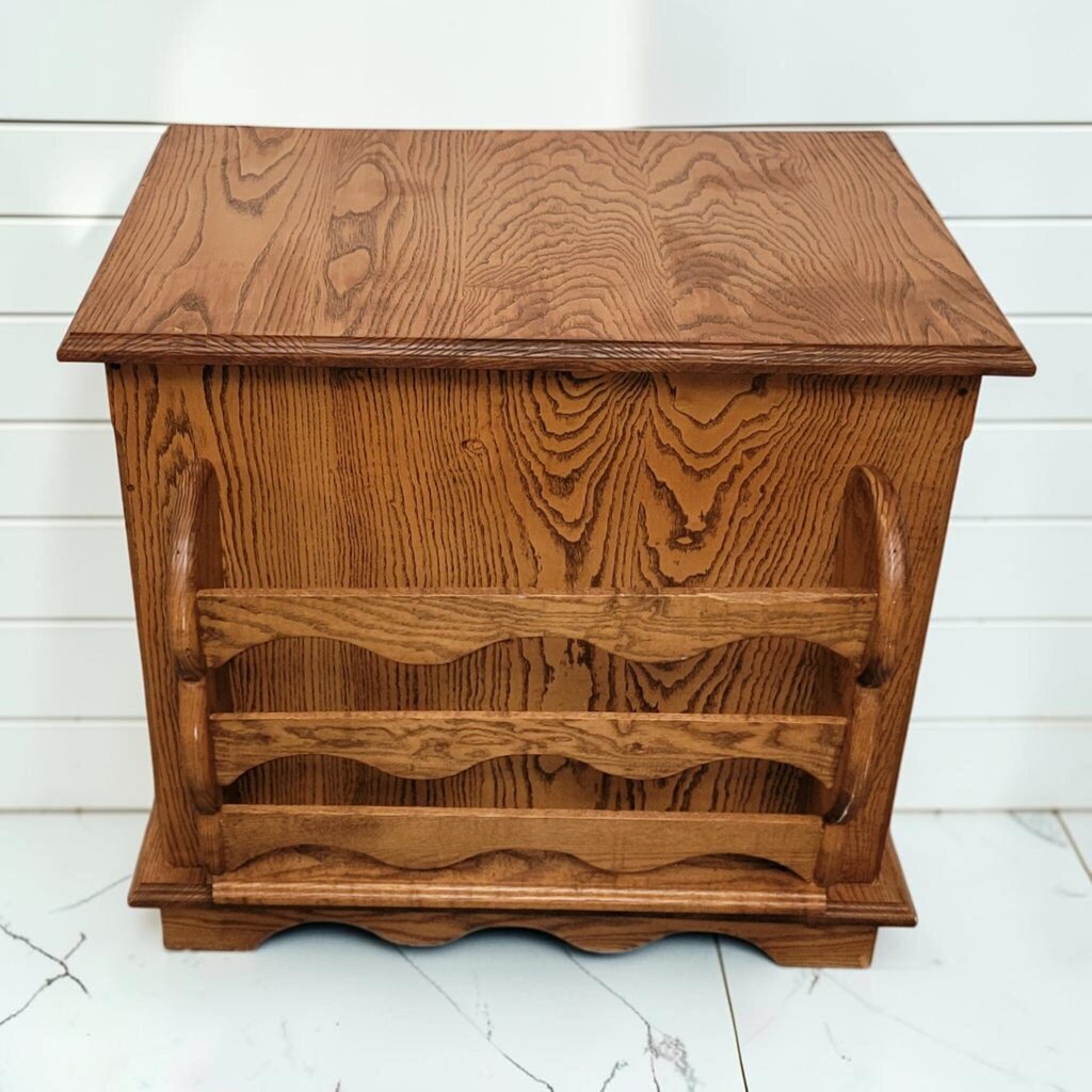 8452 Oak Magazine Side Table ~ FURNITURE