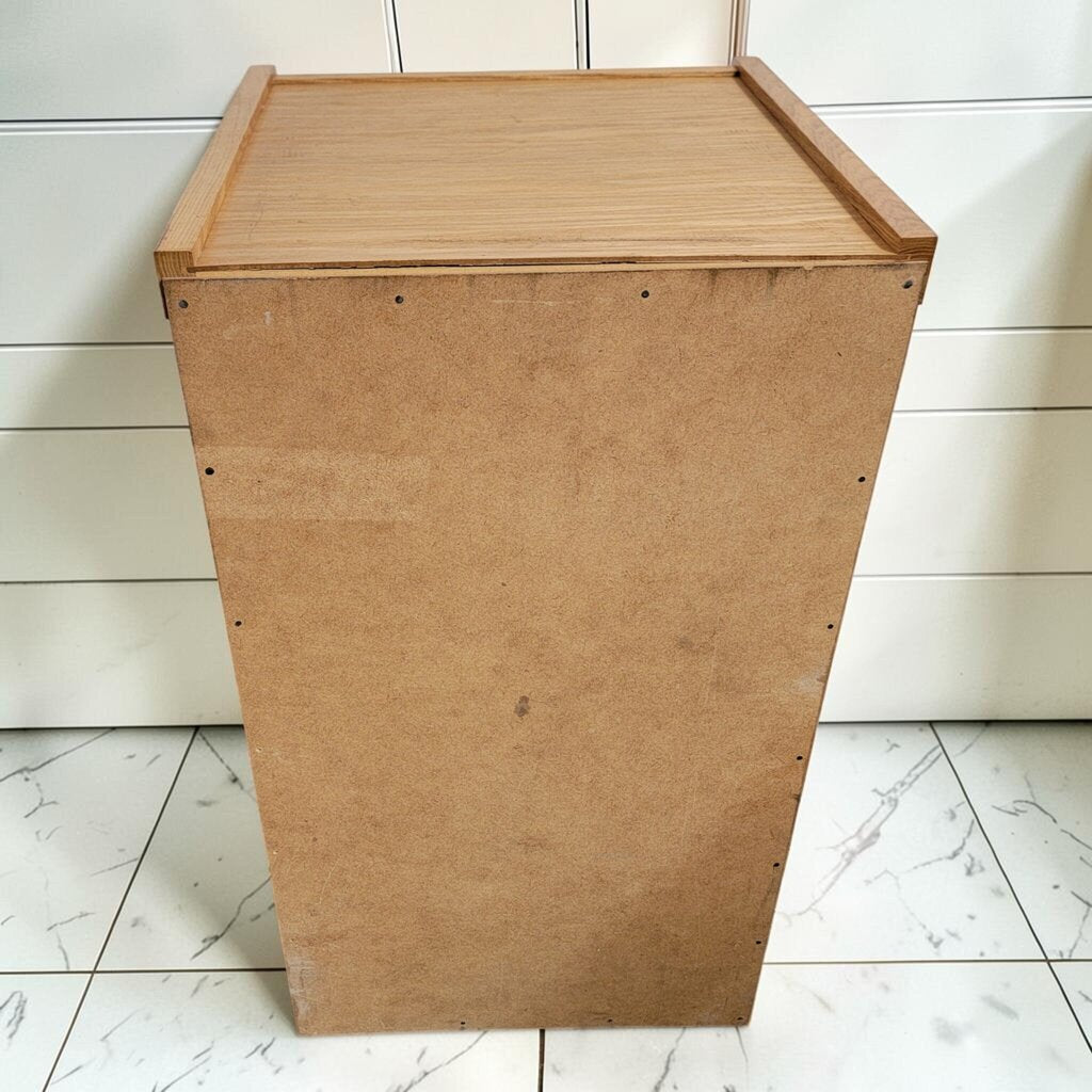 8457 Two-Drawer Honey Oak Vertical File Cabinet