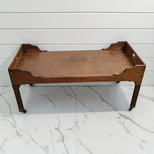 8462 Vintage Georgian Style Mahogany Butlers Tray Coffee #Table Used ~ FURNITURE