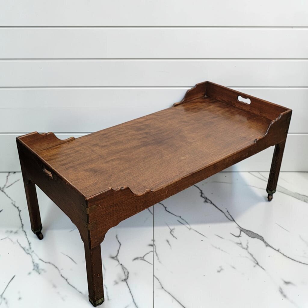 8462 Vintage Georgian Style Mahogany Butlers Tray Coffee #Table