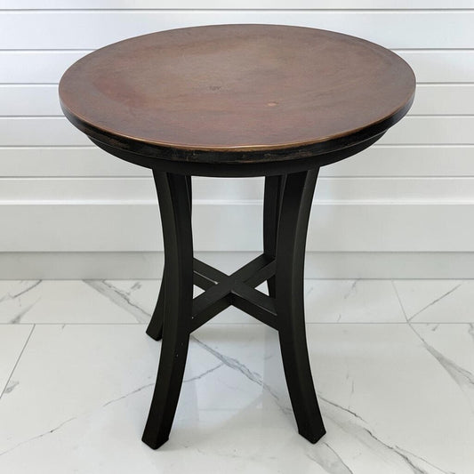 8471 Arhaus Copper Top Side #Table Used ~ FURNITURE