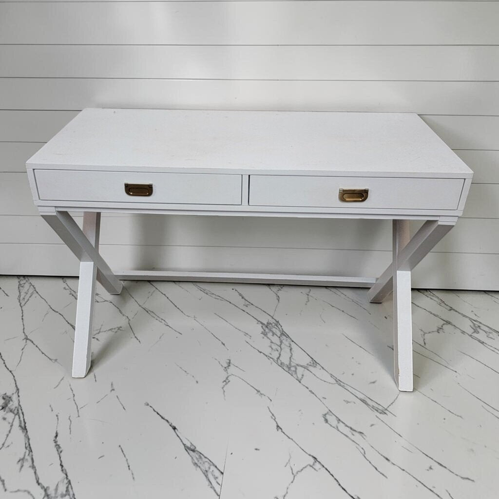8474 West Elm Parsons X-Leg #Desk