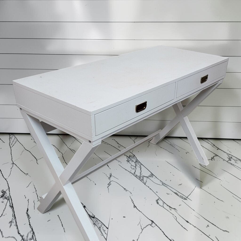 8474 West Elm Parsons X-Leg #Desk
