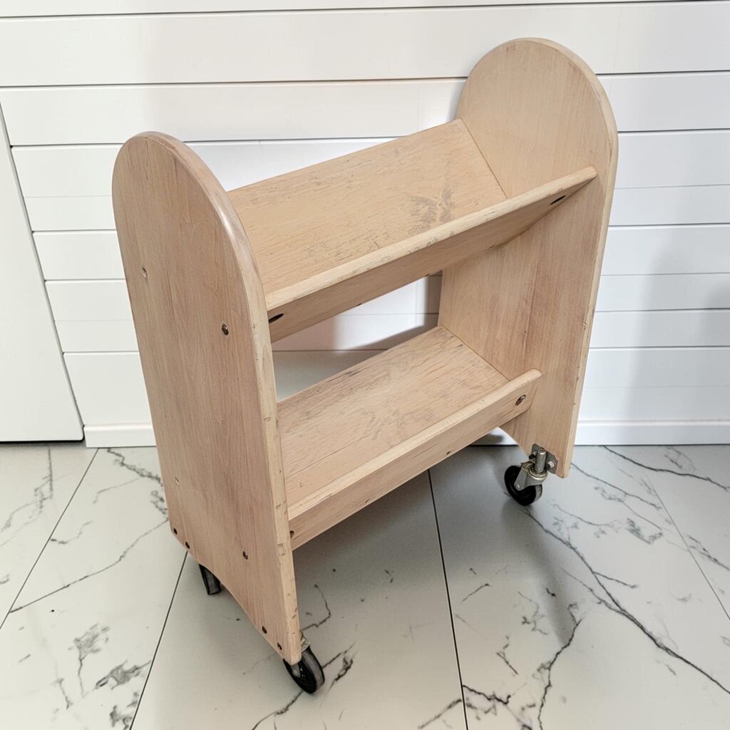 8475 Double Sided Birch Book Cart