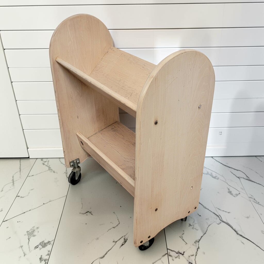 8475 Double Sided Birch Book Cart