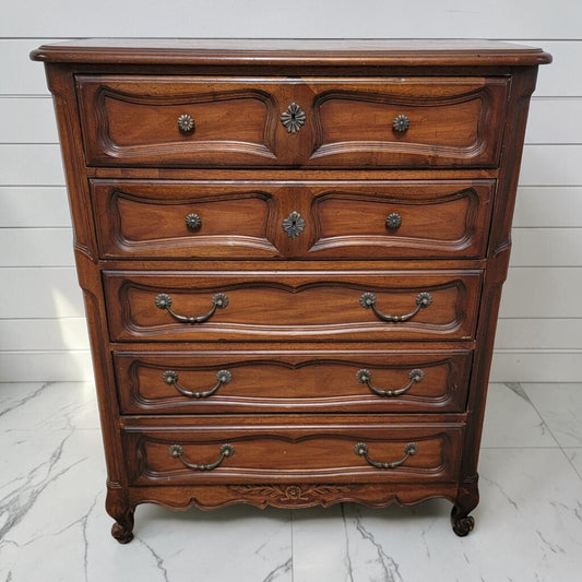 8485 Vintage French Provincial Drexel 5-Drawer Tall #Chest Used ~ FURNITURE